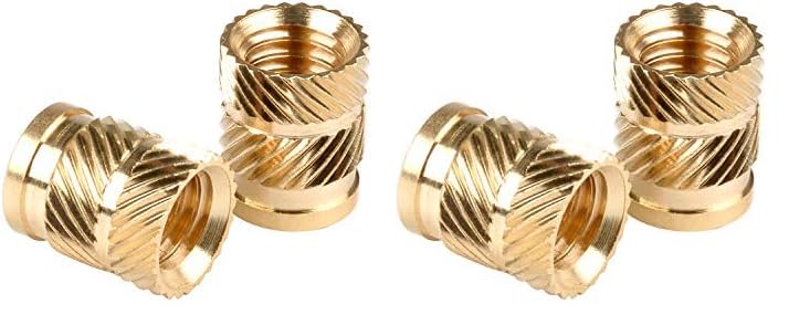 Bifrost in-saiL M5x8.1mm,OD7.1mm 50pcs/Pack Threaded Heat Set Inserts for Plastic Embed Parts Brass C3604,Gold (Pack of 2) - Image 1